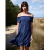 Bardot Shirred Neck Line Floaty Dress