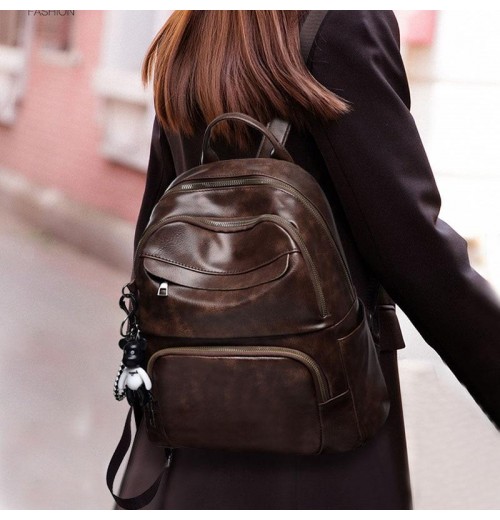 Leather Concealed Carry Backpack Purse