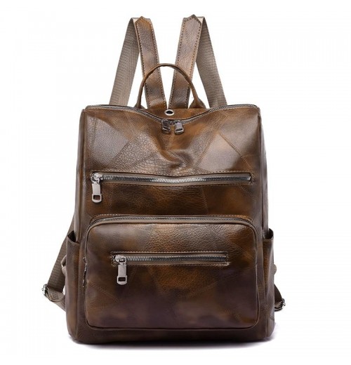 PU Leather Laptop Backpack