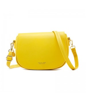 Bright Yellow Leather Purse