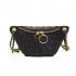 Black Quilted Fanny Pack