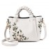 Floral Leather Crossbody Bag