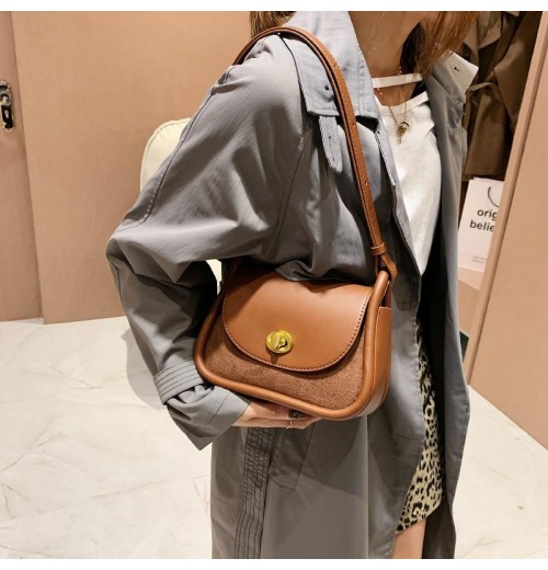 Brown Leather Shoulder Bag Ladies