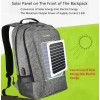 Outdoor Charging Backpack USB Port With Solar Panel